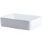 Novatto Rectangular White Porcelain Vessel Sink with Brushed Nickel Drain Set NP-01321BN - alternate 5